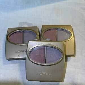 L'OREAL WEAR INFINITE Eye Shadow Duo BERRY PINKS Lot Of 3